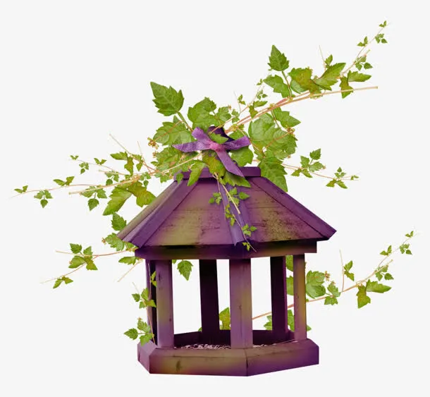 木质鸟笼树枝素材免抠