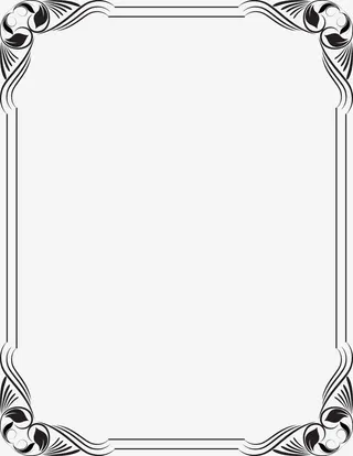 花纹边框免抠