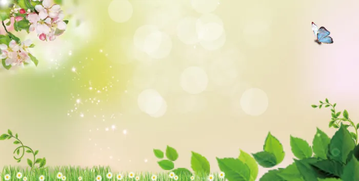 唯美春天促销海报高清