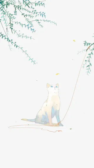 小清新手绘插画免抠