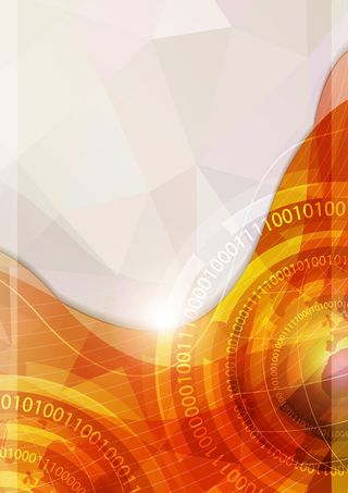 金色科技感数据动感几何海报背景高清