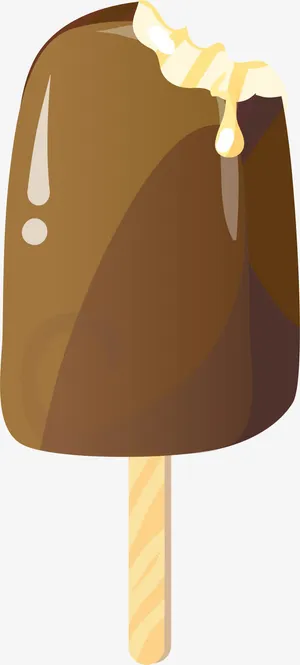 咬过一口的雪糕免抠