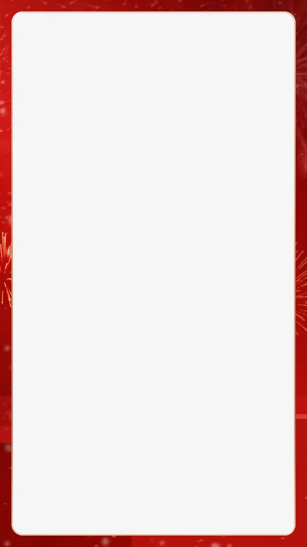 边框，红色框，视频框，节日免抠