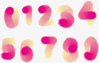 数字毛绒效果免抠