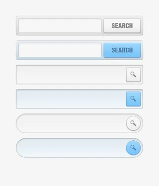 一组搜索菜单栏免抠
