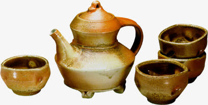 中国风老旧茶壶装饰免抠