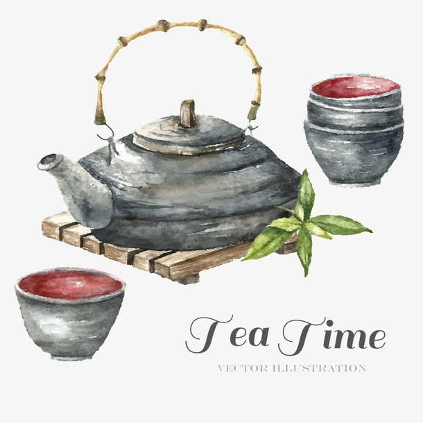 茶壶矢量素材免抠