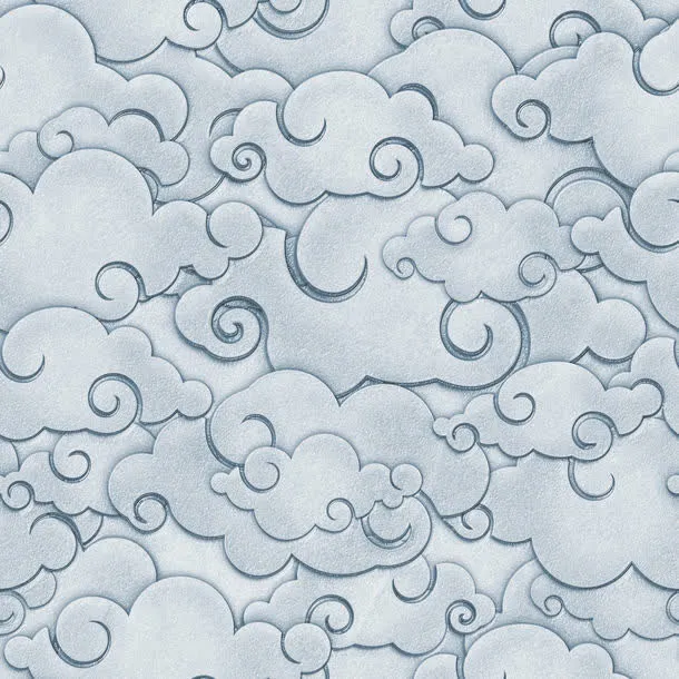 祥云底纹背景免抠