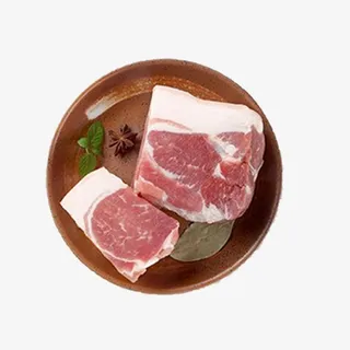 一碟猪肉广告设计免抠