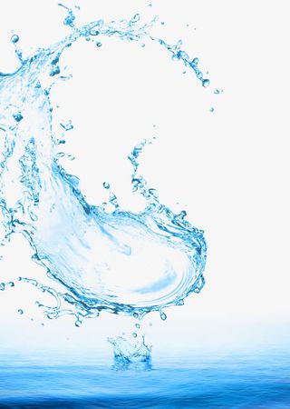 海面风景水滴飞溅PSD分层素材免抠