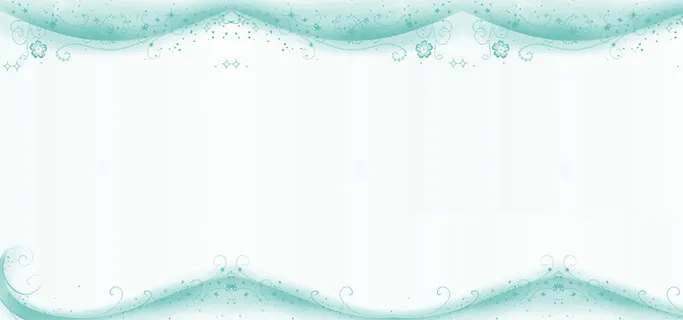 清新绿色花边高清