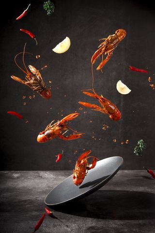 小龙虾背景食物美食夏天啤酒龙虾节高清