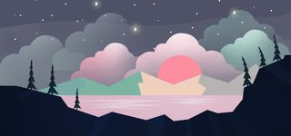 手绘创意森林免抠