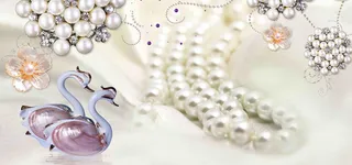 天猫华丽珍珠宝背景高清