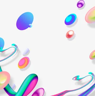 大气炫彩流体渐变电商装饰免抠