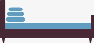 卡通木床免抠png装饰图案免抠