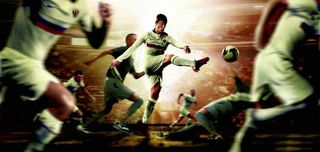 足球场上的运动员海报背景欧洲杯