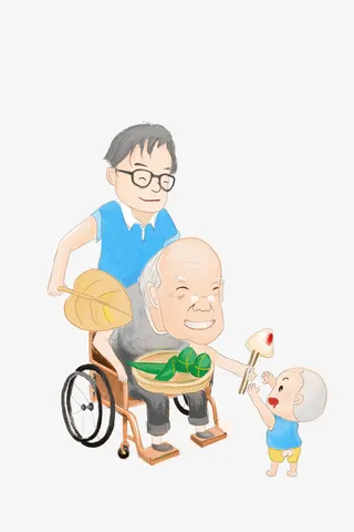 卡通手绘端午节日免抠