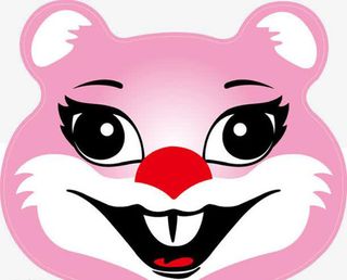 粉红老虎头免抠