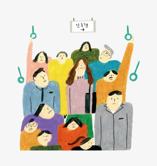 公交车上的人免抠