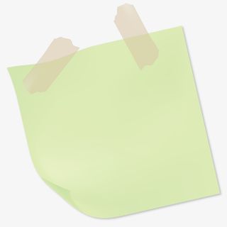 文艺卡通便签纸装饰海报设计免抠