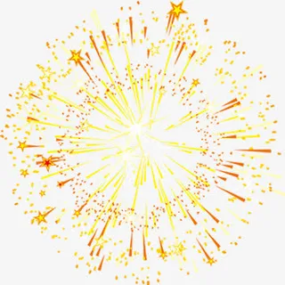 礼花绽放国庆促销海报免抠