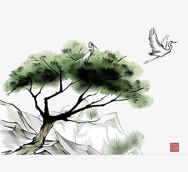 一棵青松免抠