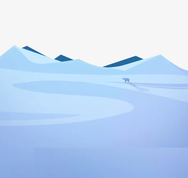 卡通冰天雪地免抠