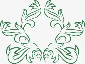 绿叶边框免抠