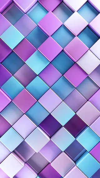 彩色格子立体H5背景高清