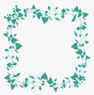树叶边框图免抠