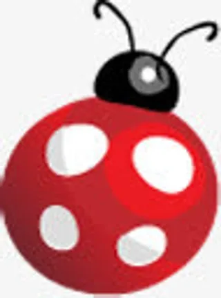 红色卡通手绘瓢虫设计免抠