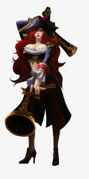 英雄联盟厄运小姐游戏原画免抠