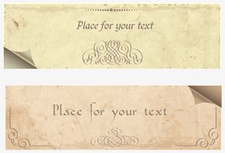 欧式标签矢量免抠