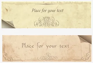 欧式标签矢量免抠