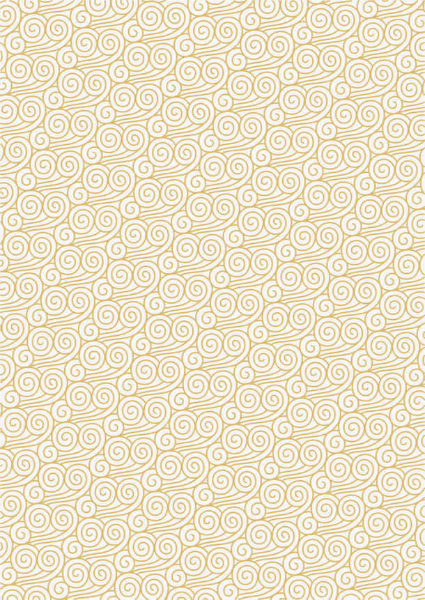 黄色祥云底纹免抠