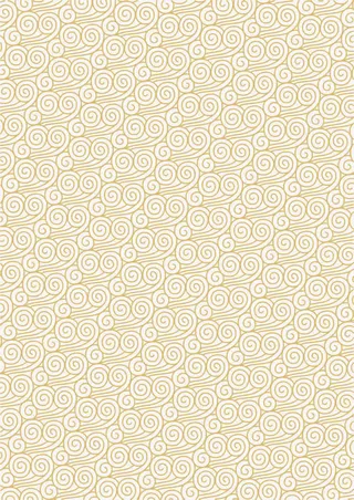 黄色祥云底纹免抠