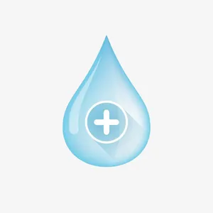 矢量蓝色水滴免抠