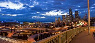 夜景城市海报素材高清