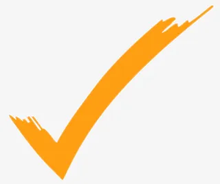 黄色笔触对号免抠