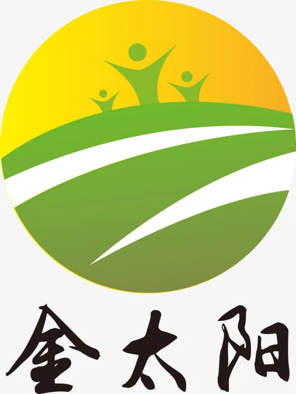 手绘绿色环保圆形人物免抠