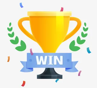 卡通黄色奖杯免抠图免抠