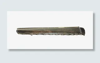 花边古风古琴大图免抠