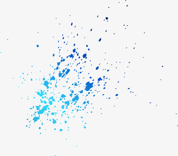 蓝色闪耀涂料免抠