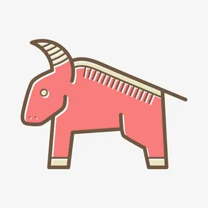 卡通牛装饰免抠