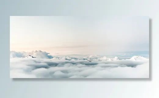 唯美白色天空海报背景高清摄影风景背景