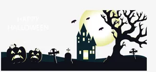 万圣节城堡免抠