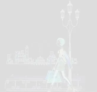 购物女人海报背景七夕情人节