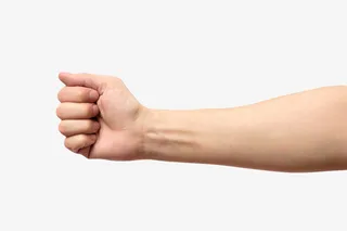 握紧拳头手臂示意图素材免抠