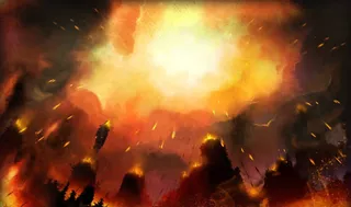 火光渲染效果背景高清素材